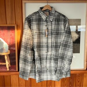 RedHead Gray Plaid Casual Button Down Shirt